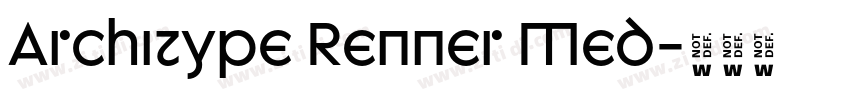 Architype Renner Med字体转换 Architype Renner Med字体转换